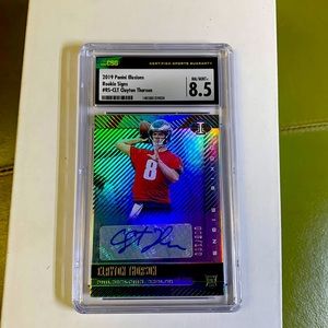 2019 Panini illusions, rookie signs, Clayton Thorson, graded NM-MT #005/199